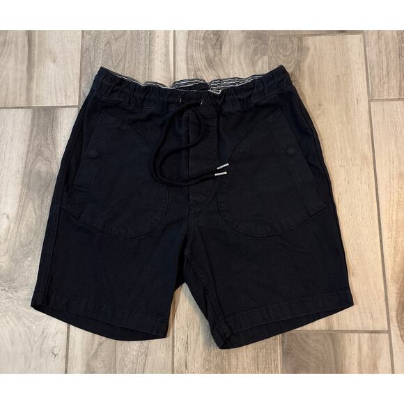 Freenote Cloth Deck Shorts Dark Blue Men’s Sz Small Tie Waist Cotton USA 7” In - Picture 1 of 10